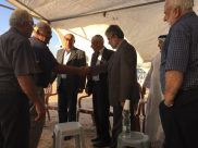 اللد: وفد من السلطة الفلسطينية يُقدم واجب العزاء لعائلة ابو نطيلة بالمدينة